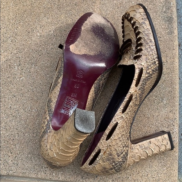 Via Spiga Bowtie Pump Python Leather - Picture 3 of 4